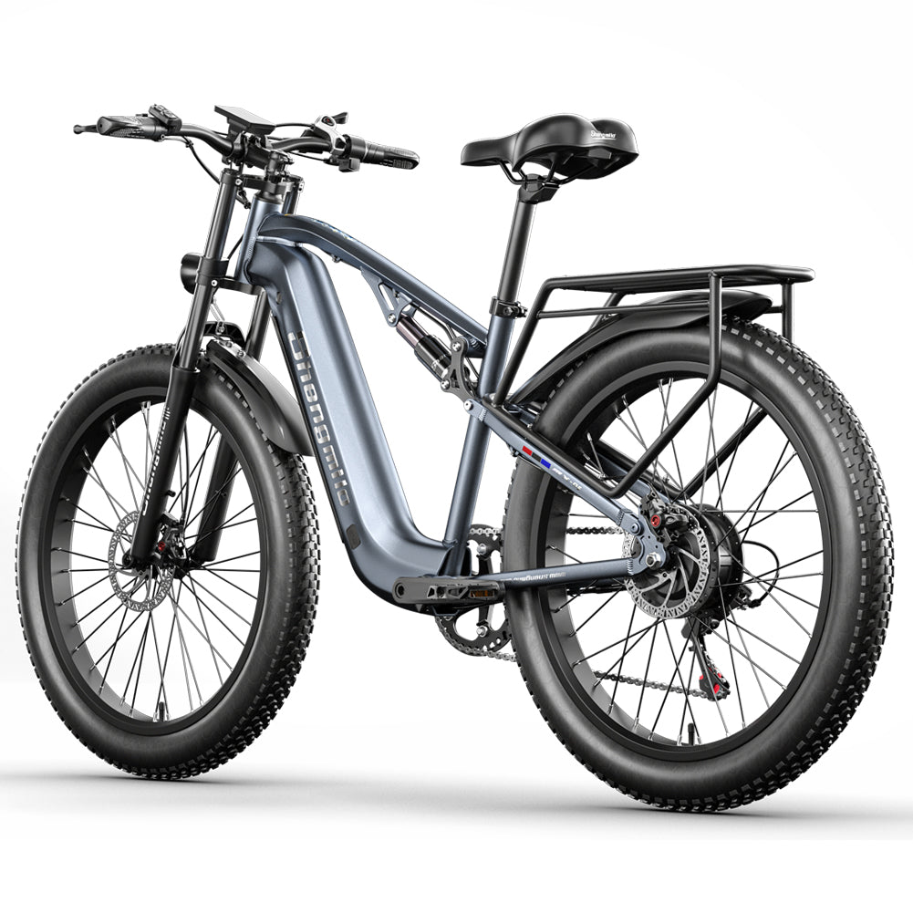 Bicicleta de montaña eléctrica SHENGMILO MX05 de 26 pulgadas con neumáticos anchos, motor de 1000 W, batería de 48 V y 17,5 Ah