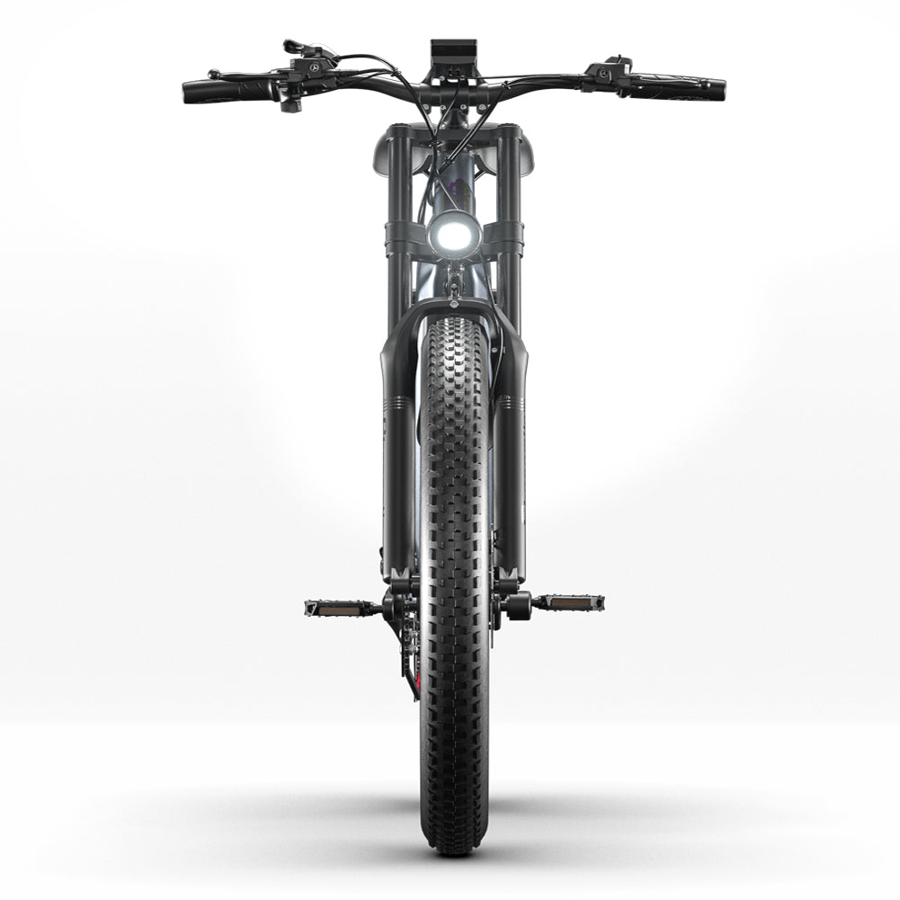 Bicicleta de montaña eléctrica SHENGMILO MX05 de 26 pulgadas con neumáticos anchos, motor de 1000 W, batería de 48 V y 17,5 Ah