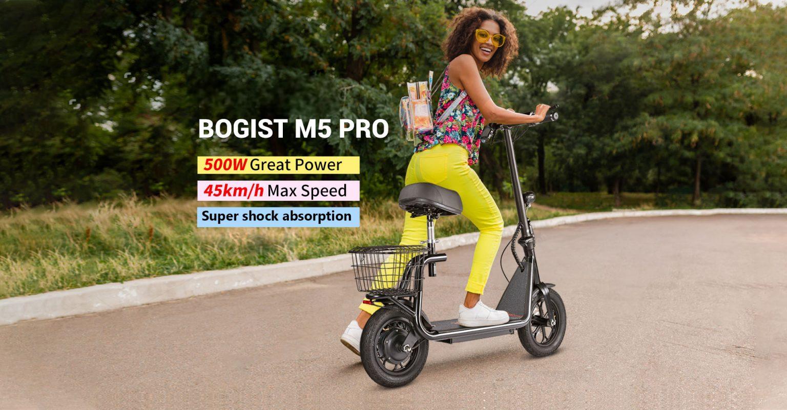 BOGIST M5 PRO Testbericht - Faltbarer Moped-Elektro-Roller