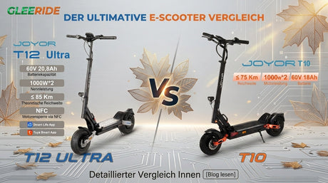 JOYOR T12 Ultra vs. Joyor T10 im Test: Welcher ist der beste E-Scooter 2026?