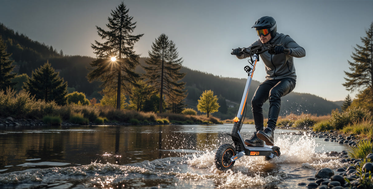 IWAFO IS2Pro 10" Offroad E-Scooter 2*1000W Doppelmotoren 52V 20Ah Batterie