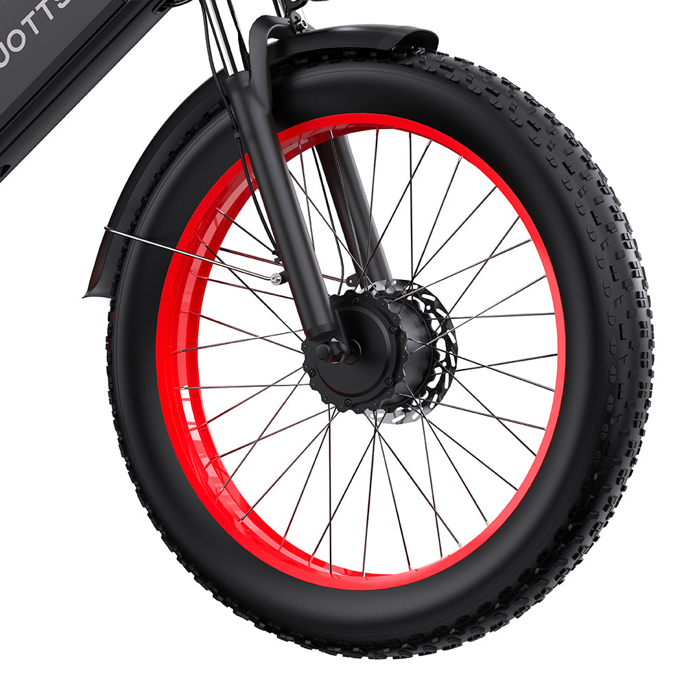 DUOTTS N26 26" Fat Tire Electric Mountainbike 750W Doppelmotoren 48V 20Ah Batterie