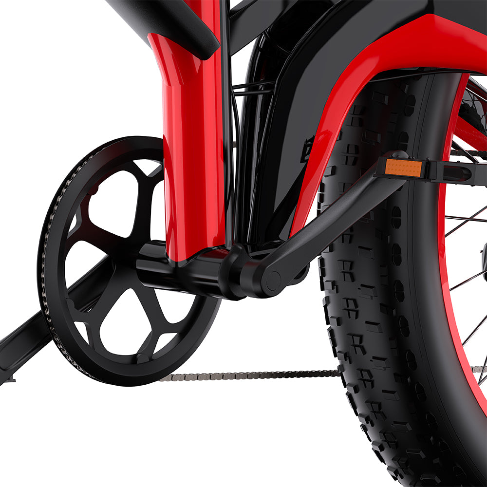 DUOTTS N26 26" Fat Tire Electric Mountainbike 750W Doppelmotoren 48V 20Ah Batterie