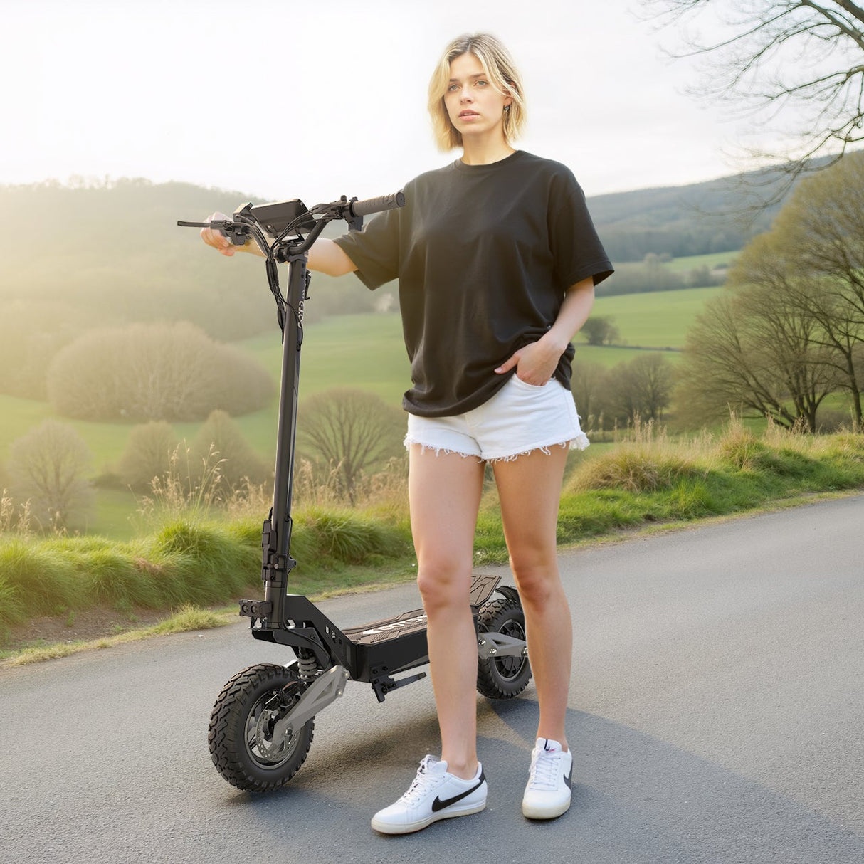 OOTD T10 11“ All-Terrain Elektro-Roller 500W Motor 48V 13.5Ah Batterie