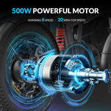 5TH WHEEL Thunder 1FT (EB06) 20" Fetter Reifen Elektrisches Faltrad 800W Motor 48V 10Ah Batterie