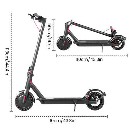 GLEERIDE A8 Mini 8.5" Faltbarer Elektroroller 350W Motor 36V 6Ah Batterie