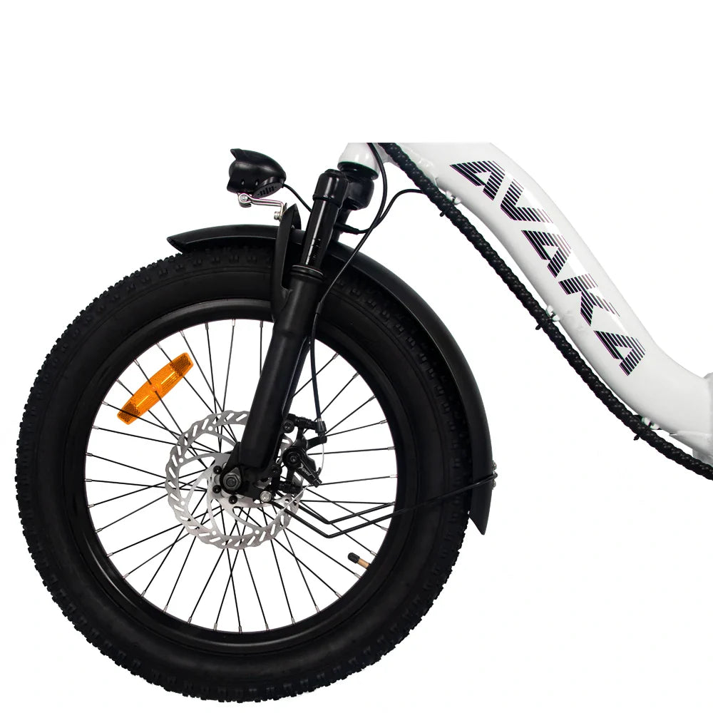 AVAKA BZ20 PLUS 20" Step-Thru Zusammenklappbares elektrisches Citybike 500W Motor 48V 18,2Ah Batterie