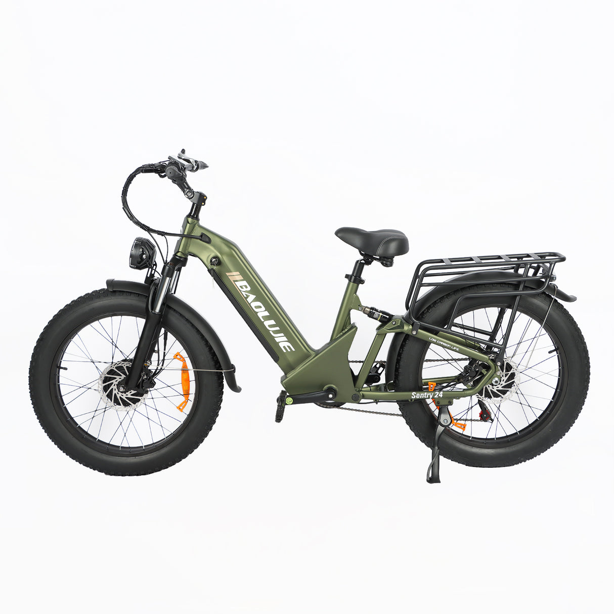 BAOLUJIE P7 2401 24" Tiefeinsteiger-Elektrofahrrad 2000W Motor 48V 20Ah Batterie