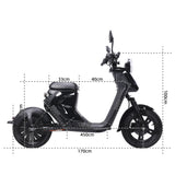 BEZIOR XIAONIU B 20" Elektromotorrad 1500W Motor 48V 20Ah Batterie