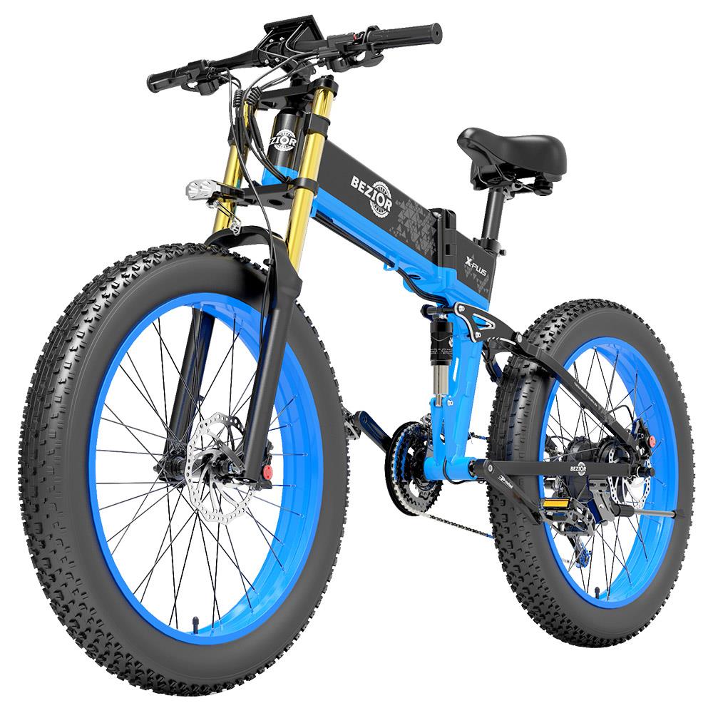 BEZIOR X-PLUS 26" Fat Tire Elektro-Faltrad 1500W Motor 48V 17,5Ah Batterie