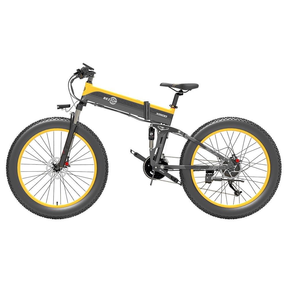 BEZIOR X1500 26" Elektro-Mountainbike 1500W Motor 48V 12,8Ah Batterie