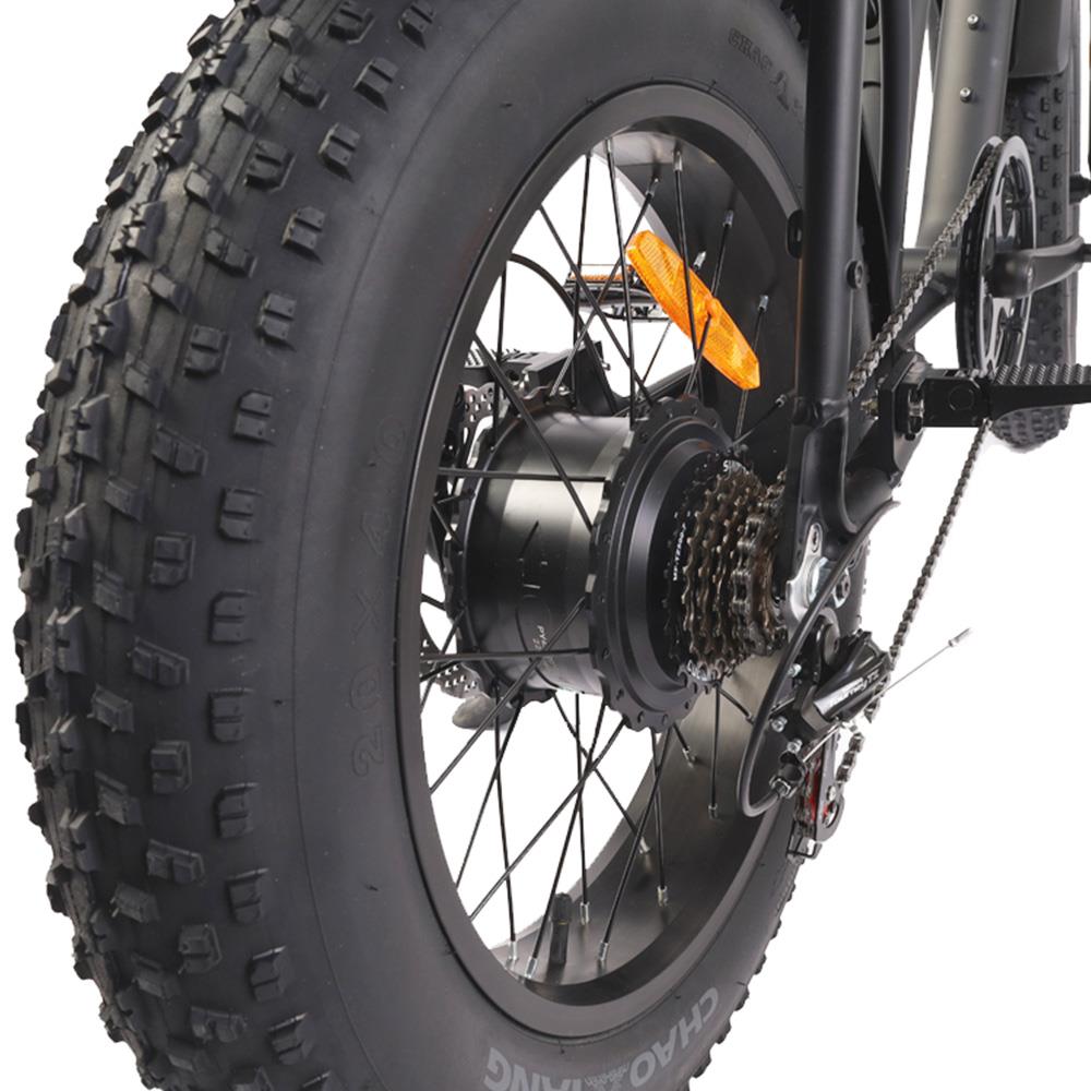BEZIOR XF001 20" Fat Tires Retro elektrisches All-Terrain-Fahrrad 1000W Motor 48V 12,5Ah Batterie