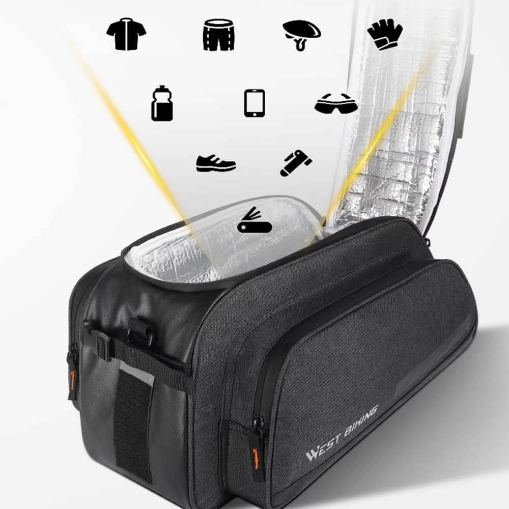 SHENGMILO Fahrradgepäckträgertasche für unterwegs