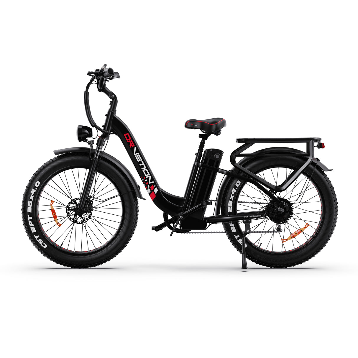 DRVETION CTR26 26" Tiefeinsteiger-Elektrofahrrad 1000W Spitzen Motor 48V 15AH/20Ah Batterie