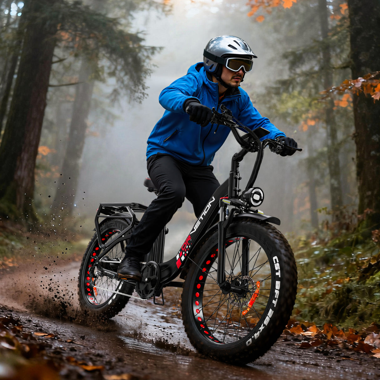 DRVETION CTR26 26" Tiefeinsteiger-Elektrofahrrad 1000W Spitzen Motor 48V 15AH/20Ah Batterie