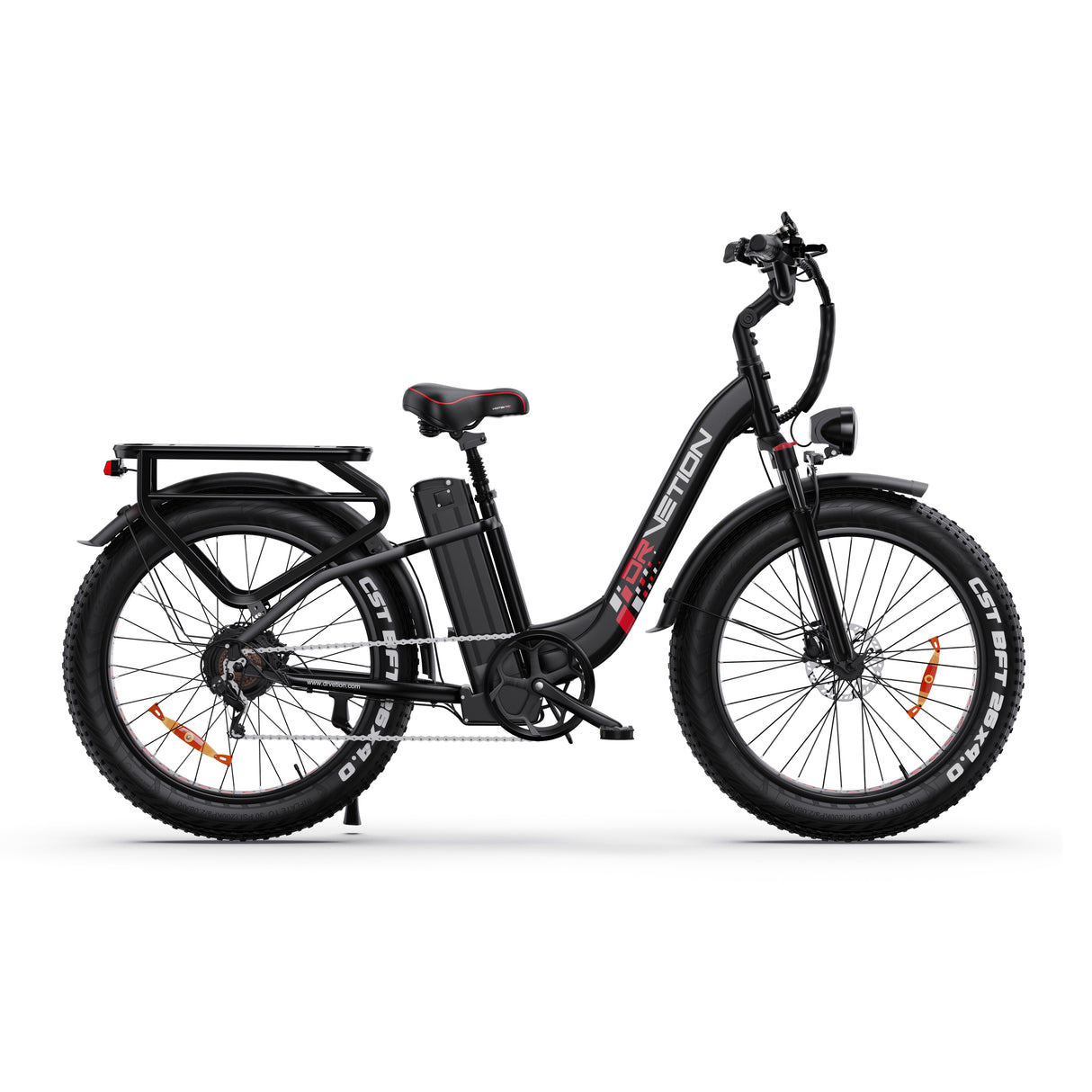 DRVETION CTR26 26" Tiefeinsteiger-Elektrofahrrad 1000W Spitzen Motor 48V 15AH/20Ah Batterie