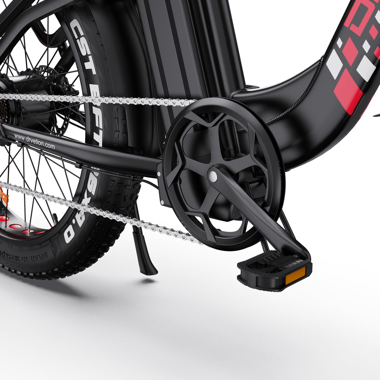 DRVETION CTR26 26" Tiefeinsteiger-Elektrofahrrad 1000W Spitzen Motor 48V 15AH/20Ah Batterie
