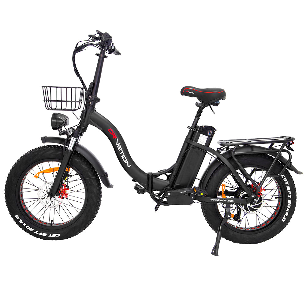 DRVETION CT20 20" Fat Tire sähköpyörä 750W moottori 48V 10Ah/15Ah/20Ah akku