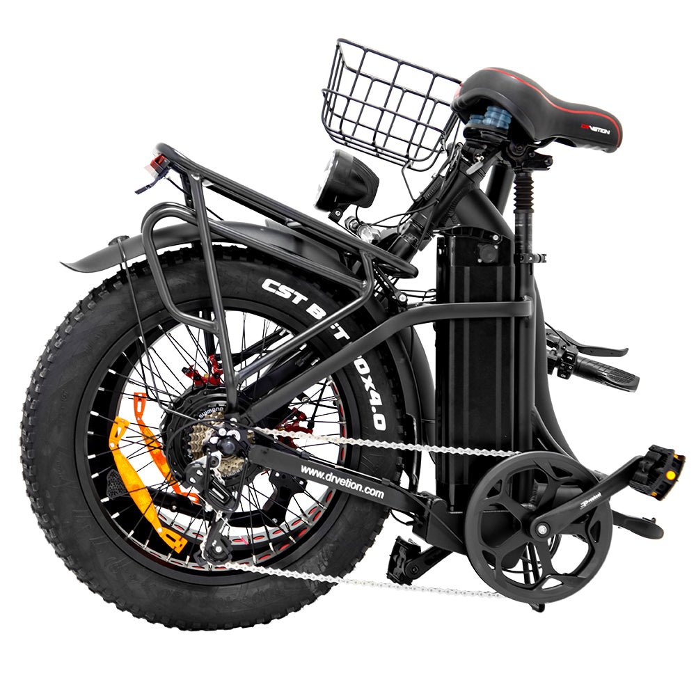 DRVETION CT20 20" Fat Tires faltbares Elektrofahrrad 750W Motor 48V 10Ah/15Ah/20Ah Batterie