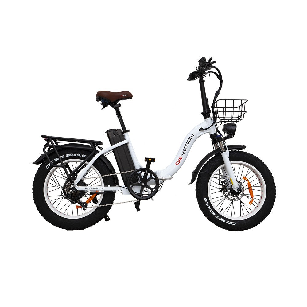 DRVETION CT20 20" Fat Tires faltbares Elektrofahrrad 750W Motor 48V 10Ah/15Ah/20Ah Batterie