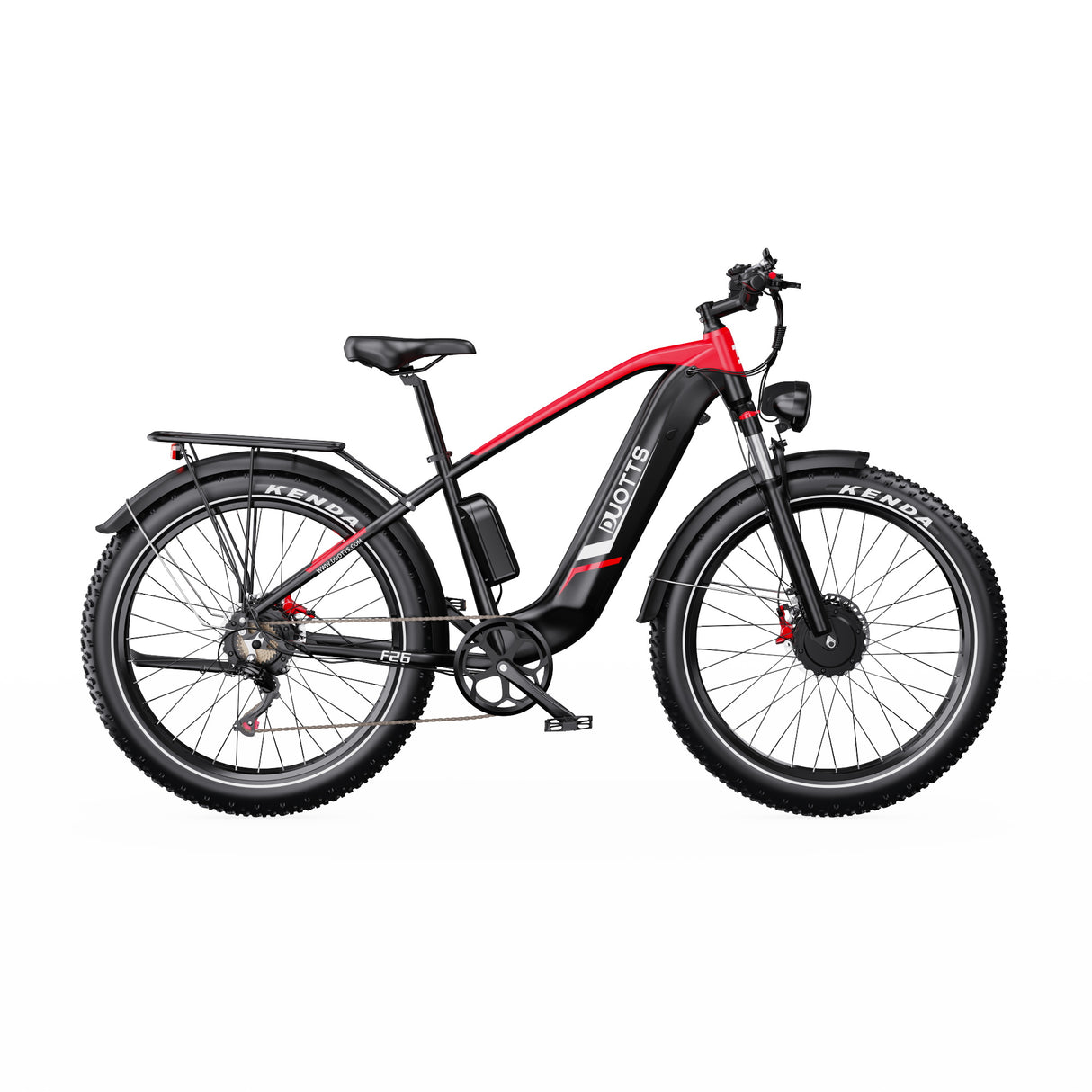 Bicicleta de montaña eléctrica DUOTTS F26 de 26 pulgadas, motor de 750 W x 2, batería de 48 V y 20 Ah