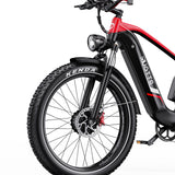 Bicicleta de montaña eléctrica DUOTTS F26 de 26 pulgadas, motor de 750 W x 2, batería de 48 V y 20 Ah