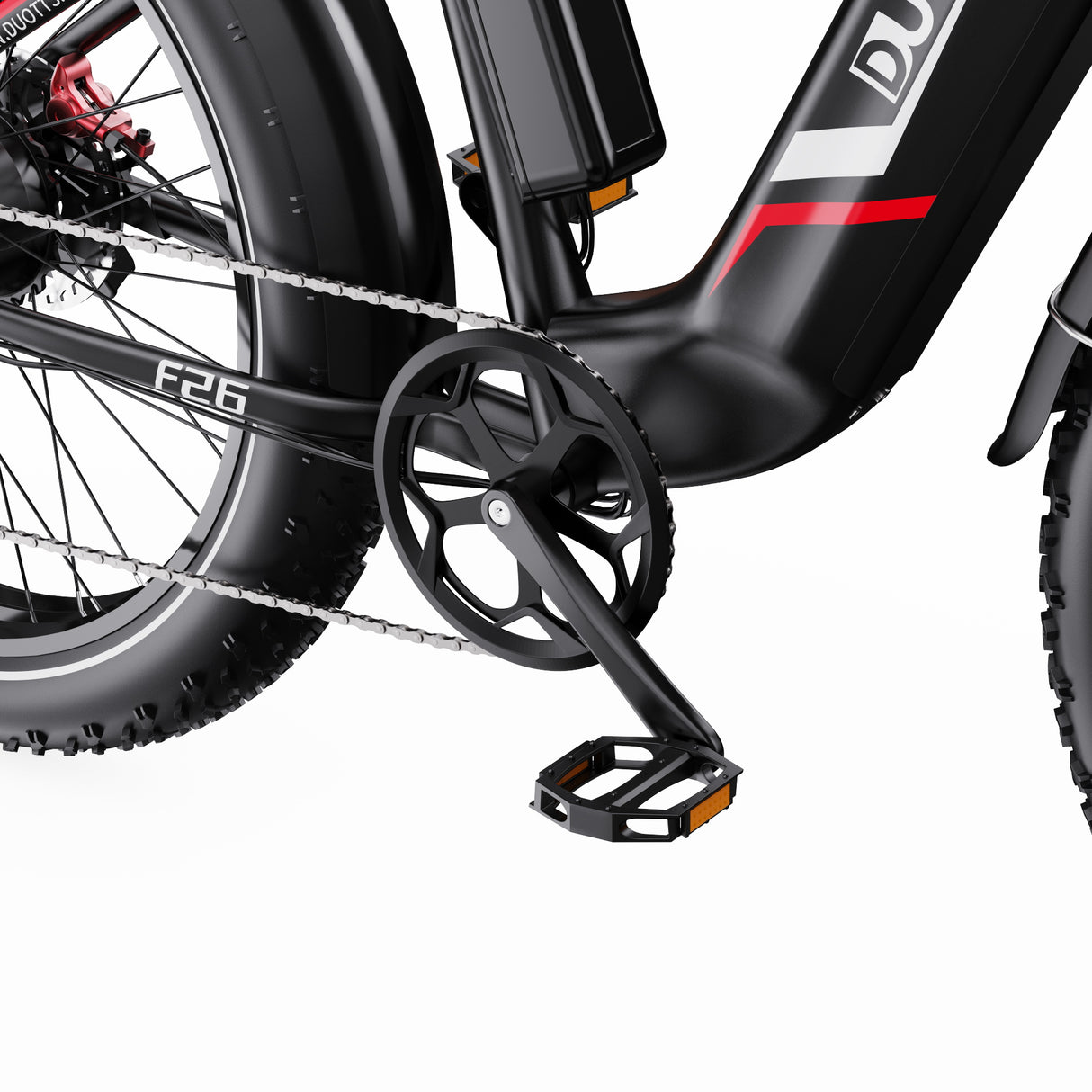 Bicicleta de montaña eléctrica DUOTTS F26 de 26 pulgadas, motor de 750 W x 2, batería de 48 V y 20 Ah