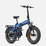 Bicicleta eléctrica plegable ENGWE Engine Pro 2.0 de 20 pulgadas con neumáticos anchos, motor de 1200 W y batería de 52 V y 16 Ah