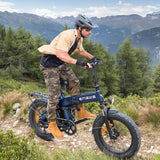 Bicicleta eléctrica plegable ENGWE Engine Pro 2.0 de 20 pulgadas con neumáticos anchos, motor de 1200 W y batería de 52 V y 16 Ah