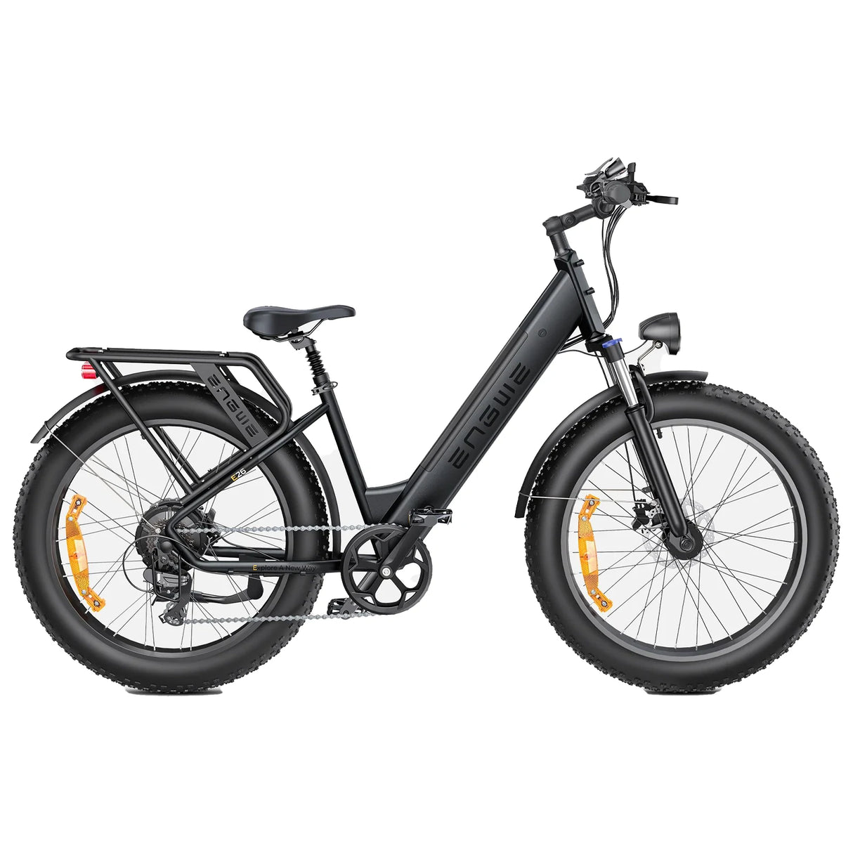 ENGWE E26 26" Fat Tire All-Terrain Electric Bike 1000W Motor Peak 48V 16Ah Akku