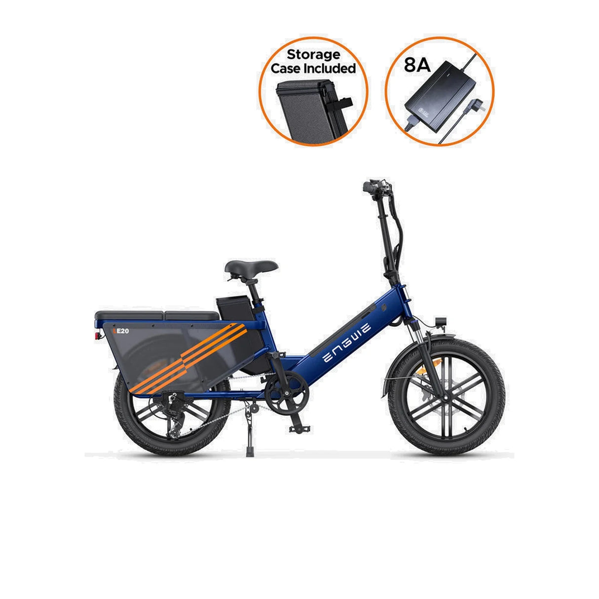 ENGWE LE20 20" Tiefeinsteiger Elektrisches Lastenfahrrad 250W Motor 48V 19,2Ah Batterie