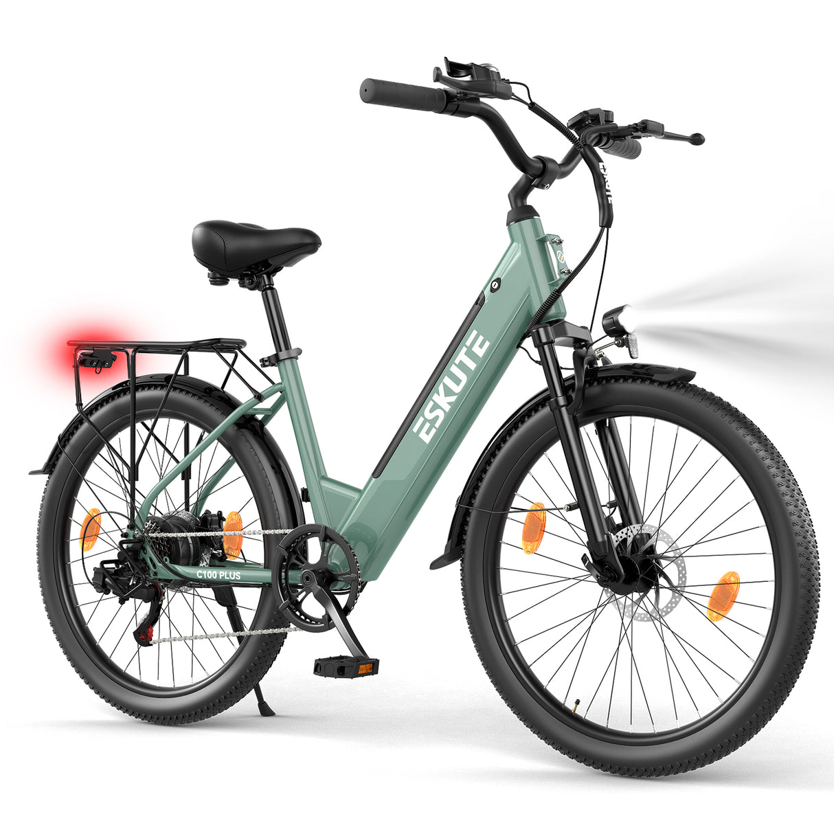 ESKUTE C100 Plus 26" Pendler-Elektrofahrrad 250W Motor 36V 13Ah Batterie