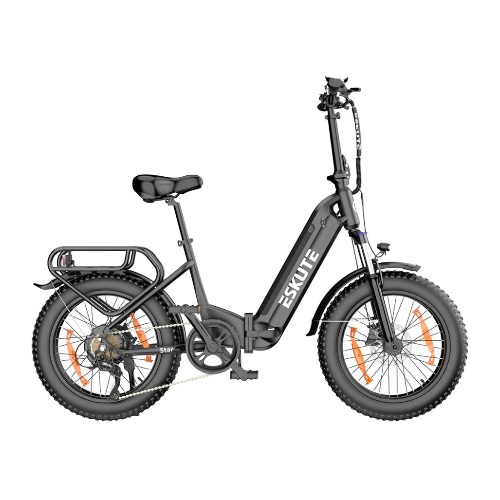 ESKUTE Star 20" Fat Tire Faltbares Elektrofahrrad 250W Motor 36V 25Ah Batterie