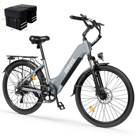ESKUTE C202 26" Tiefeinsteiger-Elektrofahrrad 250W Motor 48V 17.5Ah Batterie