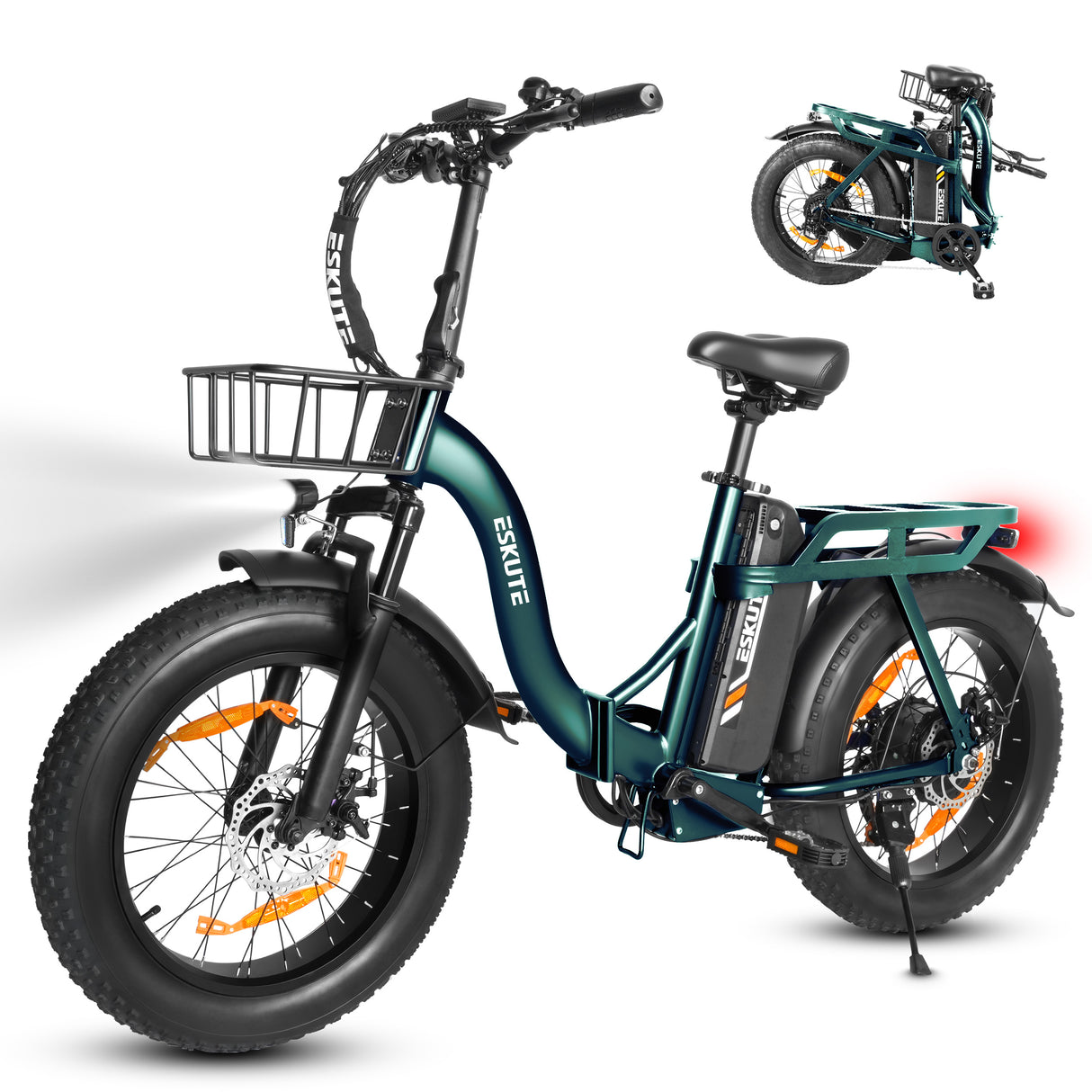 ESKUTE D202 20" Faltbares Elektrofahrrad 250W Motor 48V 20.8Ah Batterie
