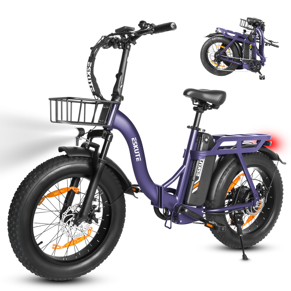 ESKUTE D202 20" Faltbares Elektrofahrrad 250W Motor 48V 20.8Ah Batterie