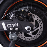 GELEIPU C14 14" Elektroroller 500W Motor 48V 17.5Ah Sitz und Gepäckträger