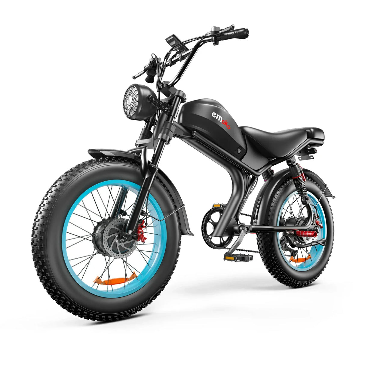 EMOKO C93 20" Fetter Reifen Offroad-Elektrofahrrad 1000W*2 Doppelter Motor 48V 20Ah/23Ah Batterie