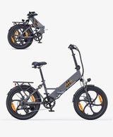 HILLMILES Mile 2 20" Faltbares Elektrofahrrad 250W Motor 36V 13Ah Batterie