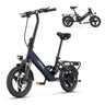 HILLMILES Mile 1 14" Damen Elektrofahrrad mit Tiefeinsteigerrahmen 250W Motor 36V 10,4Ah batterie