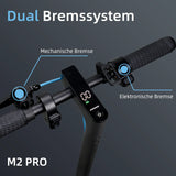 HONEYWHALE M2 Pro Zusammenklappbarer Elektroroller mit App-Steuerung Bluetooth 500W Spitzenmotor 36V 7,8Ah Batterie