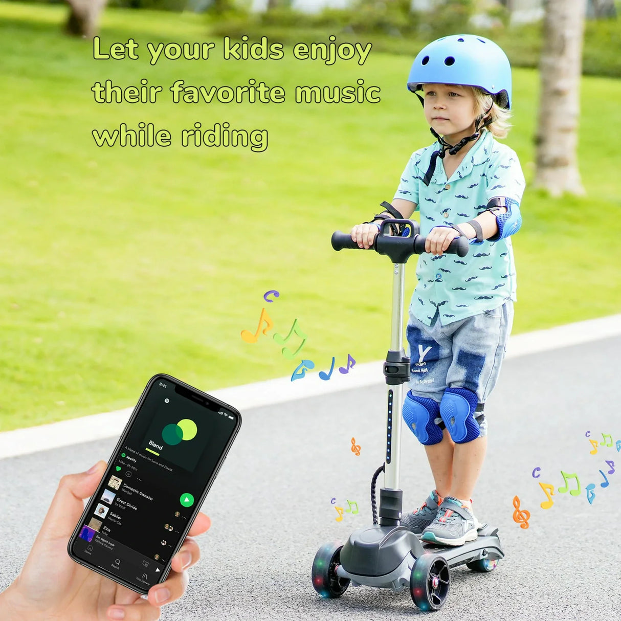 ISCOOTER IK2 3-Rad-Elektroroller für Kinder 70W Motor 18V 2Ah Batterie