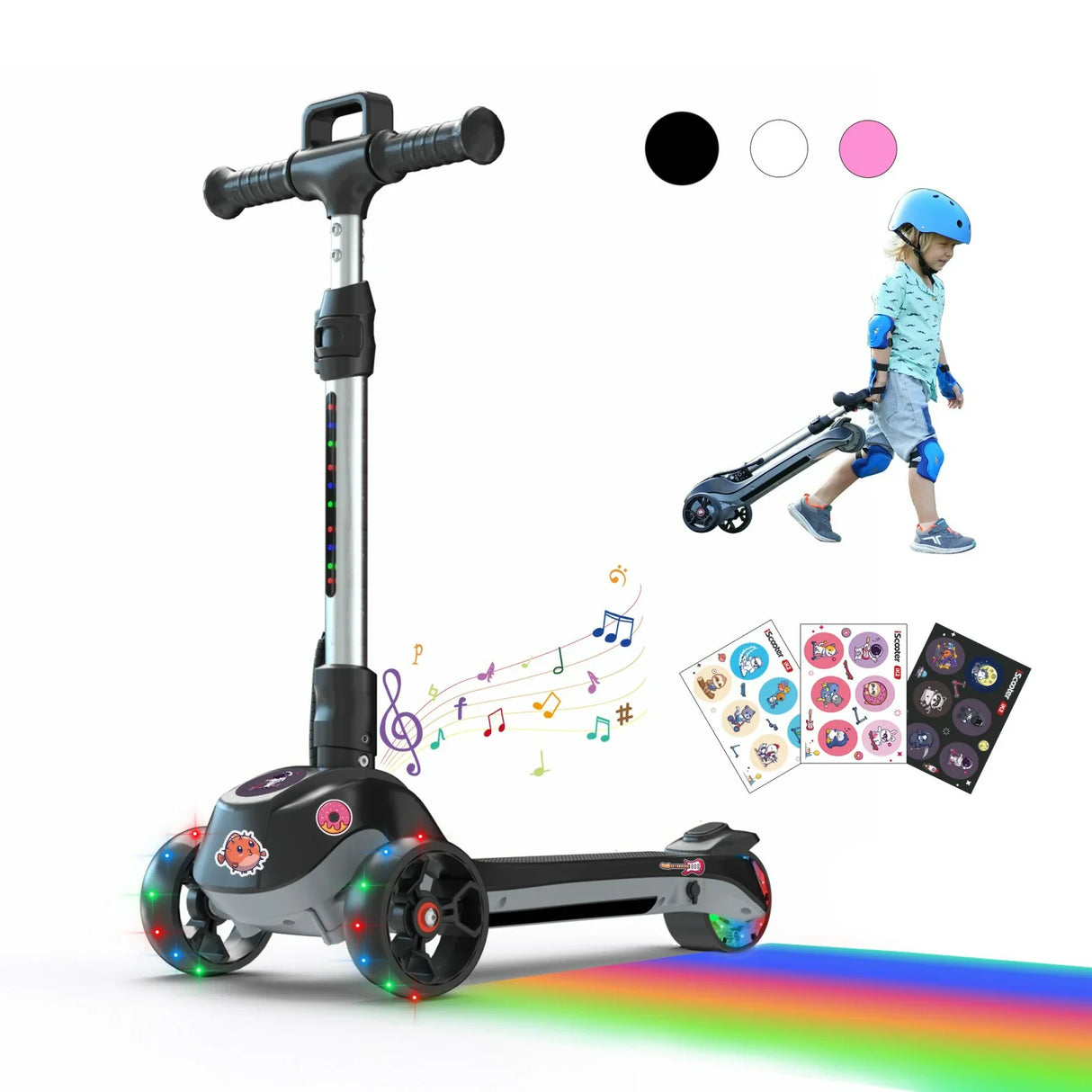 ISCOOTER IK2 3-Rad-Elektroroller für Kinder 70W Motor 18V 2Ah Batterie