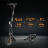 ISINWHEEL E9 Pro 8.5" E-Scooter Mit Straßenzulassung 350W Motor 36V 7.5Ah Batterie (ABE)