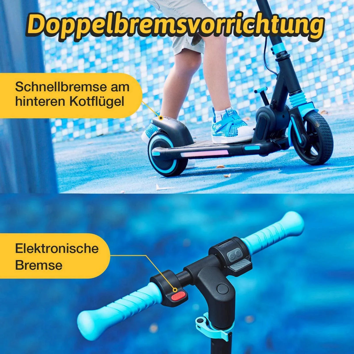 ISINWHEEL S6 Pro 6,5" Faltbarer Elektroroller für Kinder 150W Motor 21,6V 5Ah Batterie