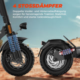 ISINWHEEL T4 10" Offroad-E-Scooter Mit Straßenzulassung 1000W Motor 42V 12,5Ah Batterie (ABE)