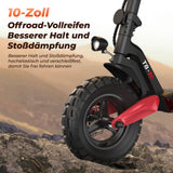 ISINWHEEL T8 10" Offroad-E-Scooter Mit Straßenzulassung 1200W Motor 42V 15Ah Batterie (ABE)