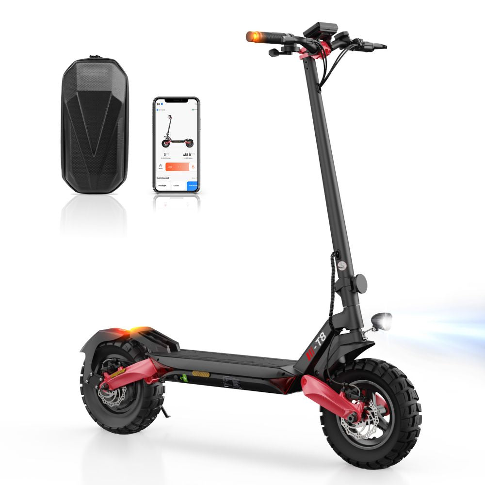 ISINWHEEL T8 10" Offroad-E-Scooter Mit Straßenzulassung 1200W Motor 42V 15Ah Batterie (ABE)