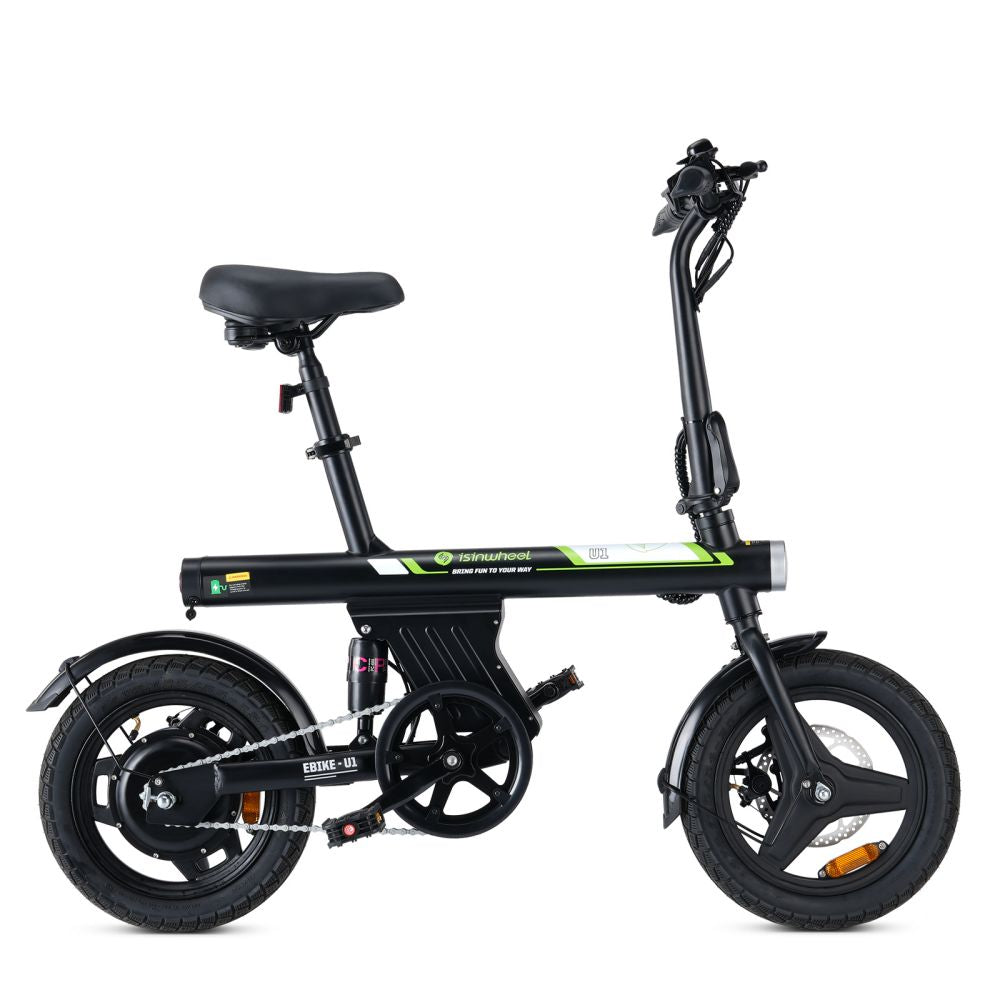 ISINWHEEL U1 14" Zusammenklappbares Elektrofahrrad 500W Motor 36V 7,8Ah Batterie