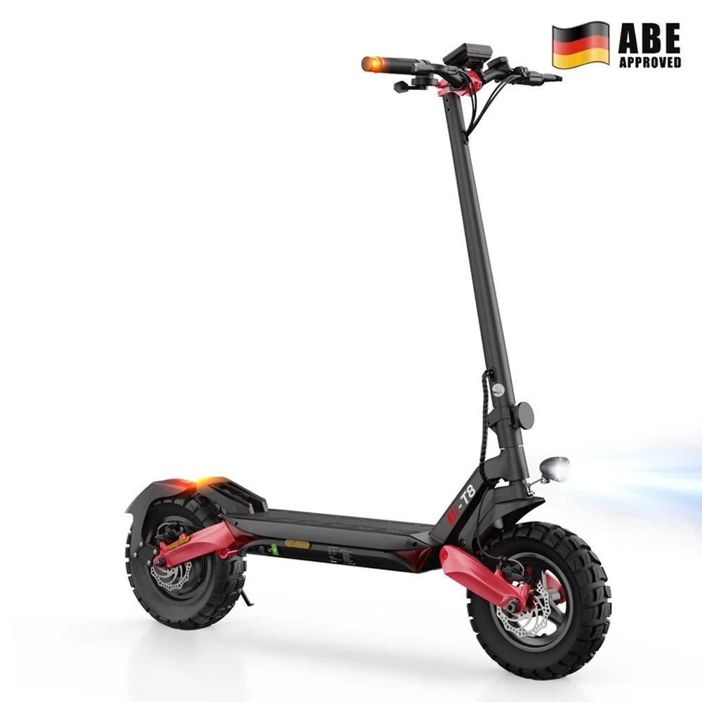 ISINWHEEL T8 10" Offroad-E-Scooter Mit Straßenzulassung 1200W Motor 42V 15Ah Batterie (ABE)